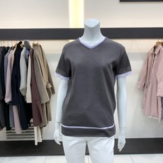 아이잗바바 라인 포인트 골지 배색 니트 BJ8A1KT32