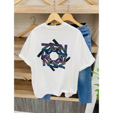 남여공용 여름 면 젠스카치 오버핏 반팔티셔츠 / 3color