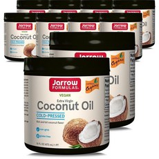 자로우 포뮬러스 엑스트라 버진 코코넛 오일 Extra Virgin Coconut Oil, 10개, 473ml