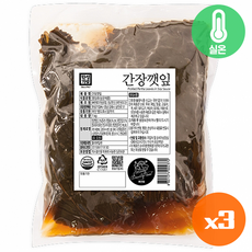 한성 대용량 간장깻잎1kg (실온), 3개, 1kg