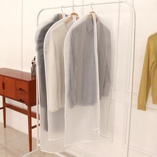 [에타홈] PVC 반투명 부직포 옷커버 코트 10장, 본품, 옵션선택