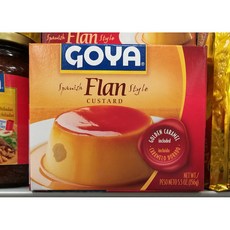 고야 Goya spanish Flan Style custard 스페니쉬 플랜 스타일 커스타드 푸딩 5.5oz(156g) 4팩