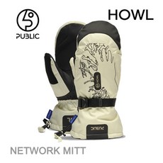 스키 보드 장갑 대감사제3000엔 이상 시 300엔 스노보드 구 로브 손싸개 HOWL Public +HOWL NETWORK MITT 23-242024 하울 남성 여성 C1 w14
