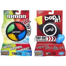 Simon Micro 시리즈 게임 Bop It Micro 시리즈 게임 - 2 게임 번들, 본상품