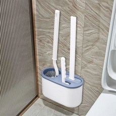 3in1 화장실변기솔 청소솔 실리콘 청소 세트, 3in1_블루, 1세트