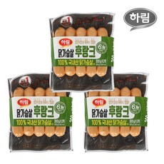 하림 닭가슴살 후랑크 600g 3개, ...