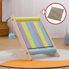 행운이네 고양이 스크래쳐 리필 추가 증정 볼 끈 장난감 2종, 옵션2 : 컬러 끈막대 구성 장난감