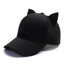고양이귀 모자 캡모자 야구모자 동물귀 스냅백 레터링