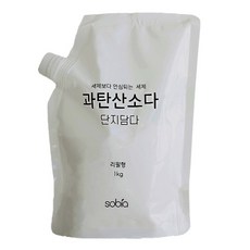 과탄산소다 단지담다 세제 대용량스파우트 파우치 텀블러세정제 찌든때제거, 1kg, 1개