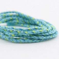 소원팔찌 매듭팔찌 면 실 믹스 끈 4합 2mm, D2329. 민트블루