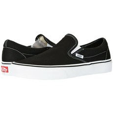 NEW Mens VANS CLASSIC SLIP ON Black White CANVAS Skate Shoes AUTHENTIC IN BOX