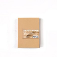 PaperPhant 질 좋은 두꺼운 크라프트지 (Kraft Paper), 200g A5 125매 - 에코크래프트