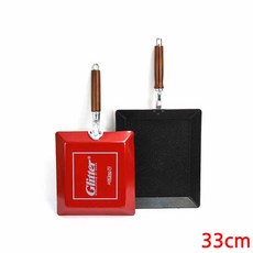사각 후라이팬 33x28cm 장어 김치전 식당 음식점 조리, 단일상품