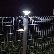 AMIDA 휀스용 태양광정원등 철망 울타리 철사 펜스 메쉬휀스 태양열정원등, NO_07 RJ36U(휀스용), 흰빛