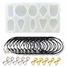 Woohome Silicone Mold 10 Cavity Geometry Pendant Jewelry Casti/477418, 상세내용참조, 상세내용참조