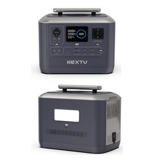 넥스트유 220V 인산철 대용량 캠핑용 올인원 파워뱅크 배터리 1000W 1075Wh 보조 차박 낚시 카라반 비상전력 고속충전 휴대용