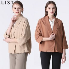 리스트 리스트(LIST) 에디션 크롭 원버튼 재킷 (택가격: 278000원)