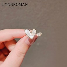 일본 신제품 사랑 어머니 쉘 링 여성 조수 라이트 럭셔리 틈새 디자인 검지 손가락 개방 조절 복고풍