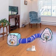  [와이제이] 장난감 터널 고양이 물고기, 장난감 066260DC 