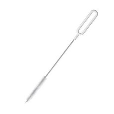 나일론 소프트 헤어 빨대 브러시 핸들 튜브 클리너 병 먹이 물공, 2.White, 1개