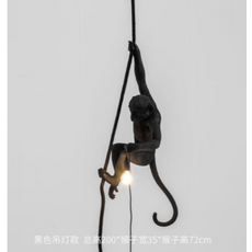 원숭이모양의수지실내샹들리에led램프거실장식조명침대옆