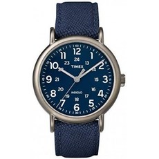 Timex 위켄드 40mm 블루 티타늄 시계