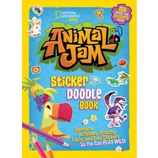 Animal Jam Sticker Doodle Book Paperback, National Geographic Kids, English, 9781426329593