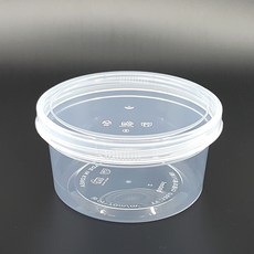 원형 밀폐용기 반찬통 소분용기, 15개, 260ml