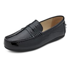 피유블릭 여성용 가죽 크로커 드라이빙로퍼 P1PJ-074