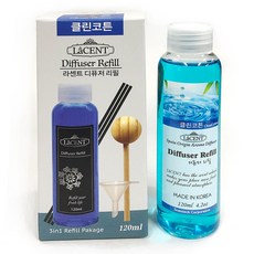 라센트 디퓨저 리필액 120ml, 클린코튼, 1개