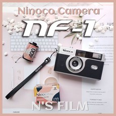 입문용 수동 필름카메라추천 니노코 다회용 초보용 수동카메라 NINOCO NF-1, 1, AAA 배터리 2개포함 카메라
