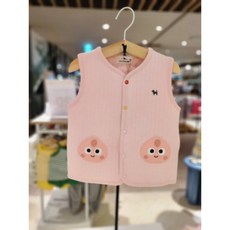 (백화점 상품) [블루독 베이비]PK 카카오프렌즈키즈 퀼팅베스트A ch(44A7003007) 24FW 백일돌선물 퀼팅조끼 간절기조끼 613508