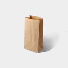 포장봉투 소형 각대봉투 1000장 (무코팅 크라프트지) 식품포장 빵 튀김 종이봉투