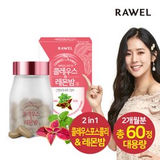 [로엘] 콜레우스레몬밤 정 (500mgx60정) 1통, 구성:로엘 콜레우스레몬밤정 1통, 상세 설명 참조
