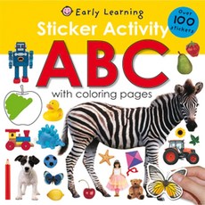 [원서] paperback Book Sticker Activity ABC: Over 100 Sti 페이퍼백 책 스티커 활동 ABC: 색칠 페이지가 있는 100개 이상의 스티커(