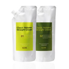 [AKW_6396375] 그로스 클래식 볼륨 스트레이트 크림 1제 2제 400ml 업소용파마약 멀티퍼머약 머리파마약 헤어스트레이트펌 볼륨스트레이트약, 단일상품