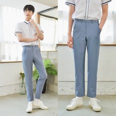 하복청색교복바지
