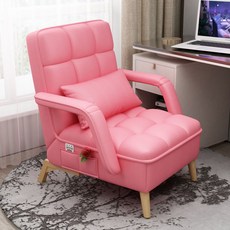 예쁜 1인용 패브릭 쇼파 리클라이너 소파 수동 게이밍 모션 이클라이너 의자 체어 영화관, 핑크(PU가죽)
