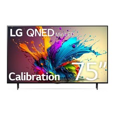 5년무상AS가능 24년 LG 75QNED91TKA 캘리팩증정 75인치 QNED TV 75QNED90TUA, SDR+HDR(50만원포함), 벽걸이(현장결제), 선택안함