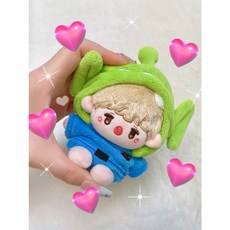 무속성 솜인형 솜깅이 10cm 옷 몸체 지지와 야야, 10CM 인형 지지( 끈 있음)