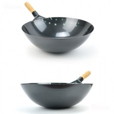중화요리 업소 전용 무쇠 웍 중식팬 튀김팬 북경팬 볶음팬 지름 27cm 30cm 33cm 36cm 39cm 42cm 45cm, 1호, 1호