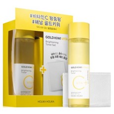 홀리카홀리카 골드키위 비타 C+ 토너 기획세트 (150ml+패드40매), 150ml