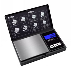 정밀 그램저울 휴대용 보석 금 차 무게측정 전자 저울, 최대중량 500g-정확도 0.1g, 1개