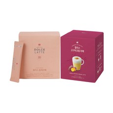 할리스 돌체라떼 20T 1개 + 고구마크림 라떼, 1세트, 390g, 20개입
