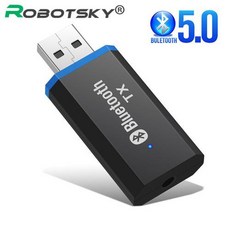 LED 블루투스 5.0 오디오 송신기 USB Aux 동글 수신기 드라이버 무료 3.5 미, 상세내용참조