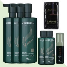 NEW 현대약품 마이녹셀 스칼프샴푸 480ml 3개 + 100ml 2개 + 앰플 1개 + 트리트먼트 8ml 10개/탈모 샴푸/두피 케어