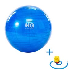 HG 짐볼 65cm 안티버스트 스트라이프, 블루