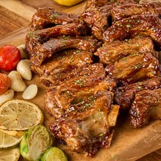 농가살리기 HACCP 인증 전통 바베큐 폭립 등갈비 슬라이스, 1박스, 2kg
