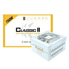 마이크로닉스 Classic II 750W 80PLUS GOLD 230V EU 풀모듈러 화이트 파워