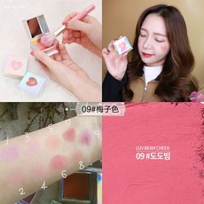 lilybyred 모노톤 매트 러브 블러셔 하이라이터 권현빈 내추럴 누드 메이크업녀 비니 컬러 블러셔 09#매실색, 1개, 상세설명참조 상품 문의는 상품 문의란에 적어주세요